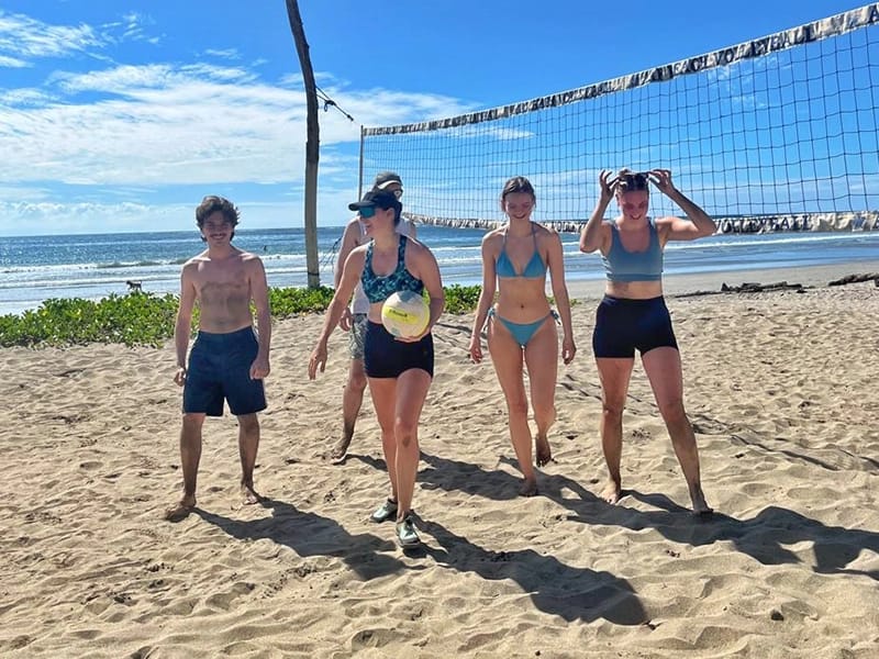 beach volleyball in samara costa rica"